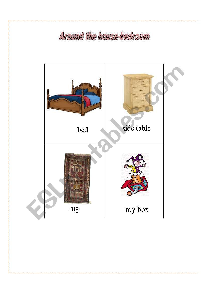 furniture worksheet