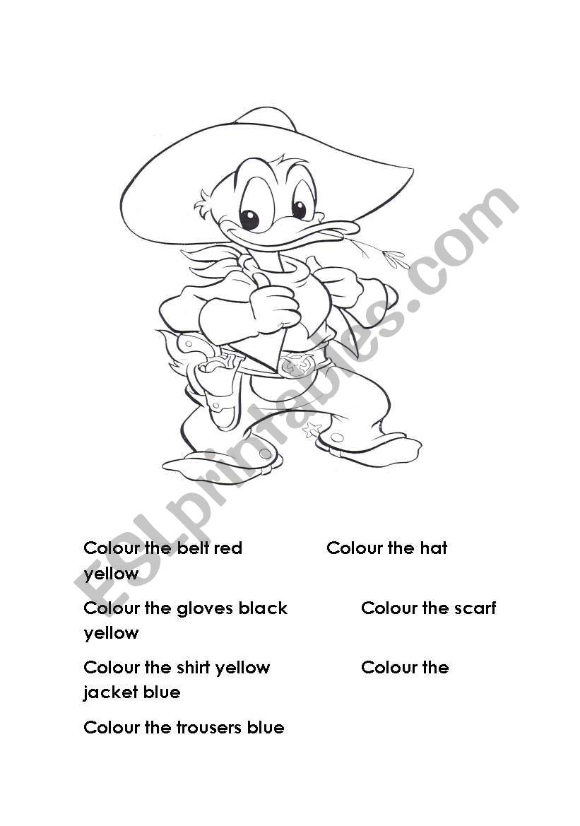 colours worksheet