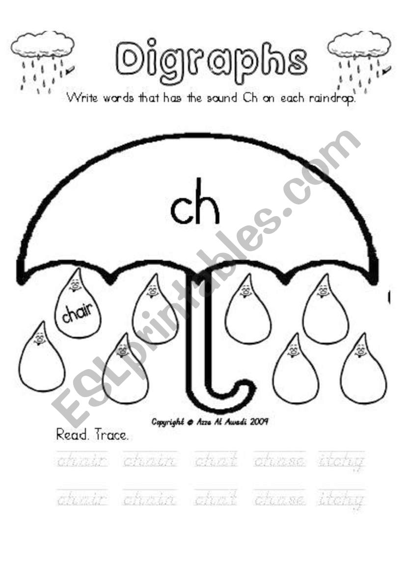 Digraphs / focusing on ch  worksheet