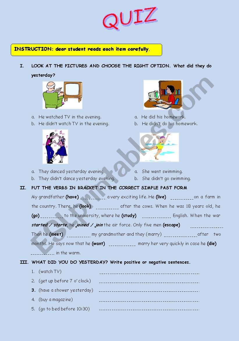 regular and irregular verbs worksheet