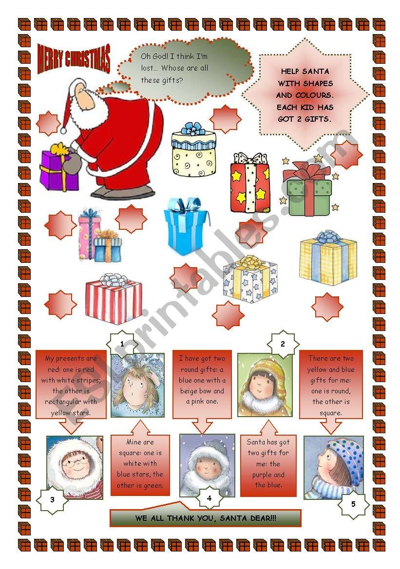 SANTA NEEDS HELP! worksheet