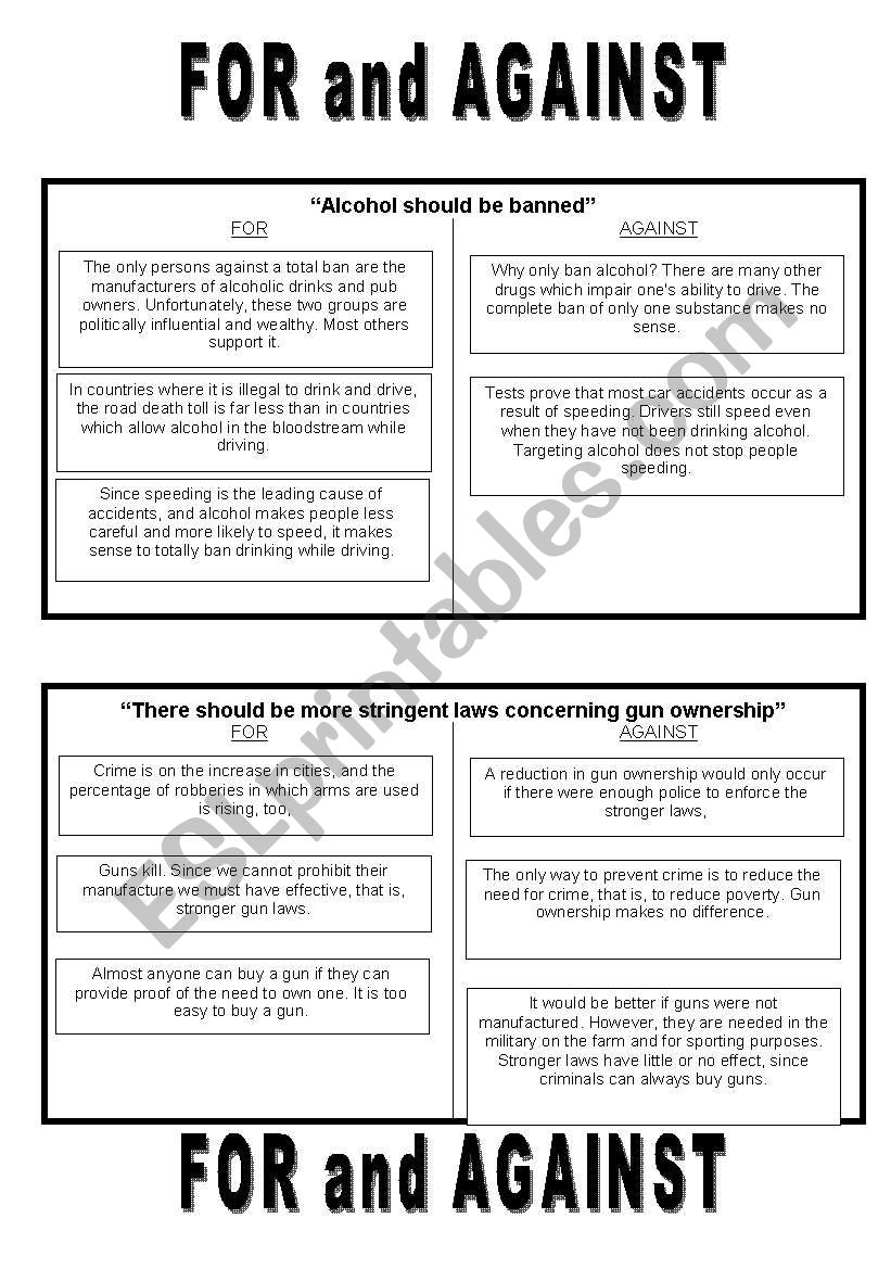 Argument Writing - Mix n Match