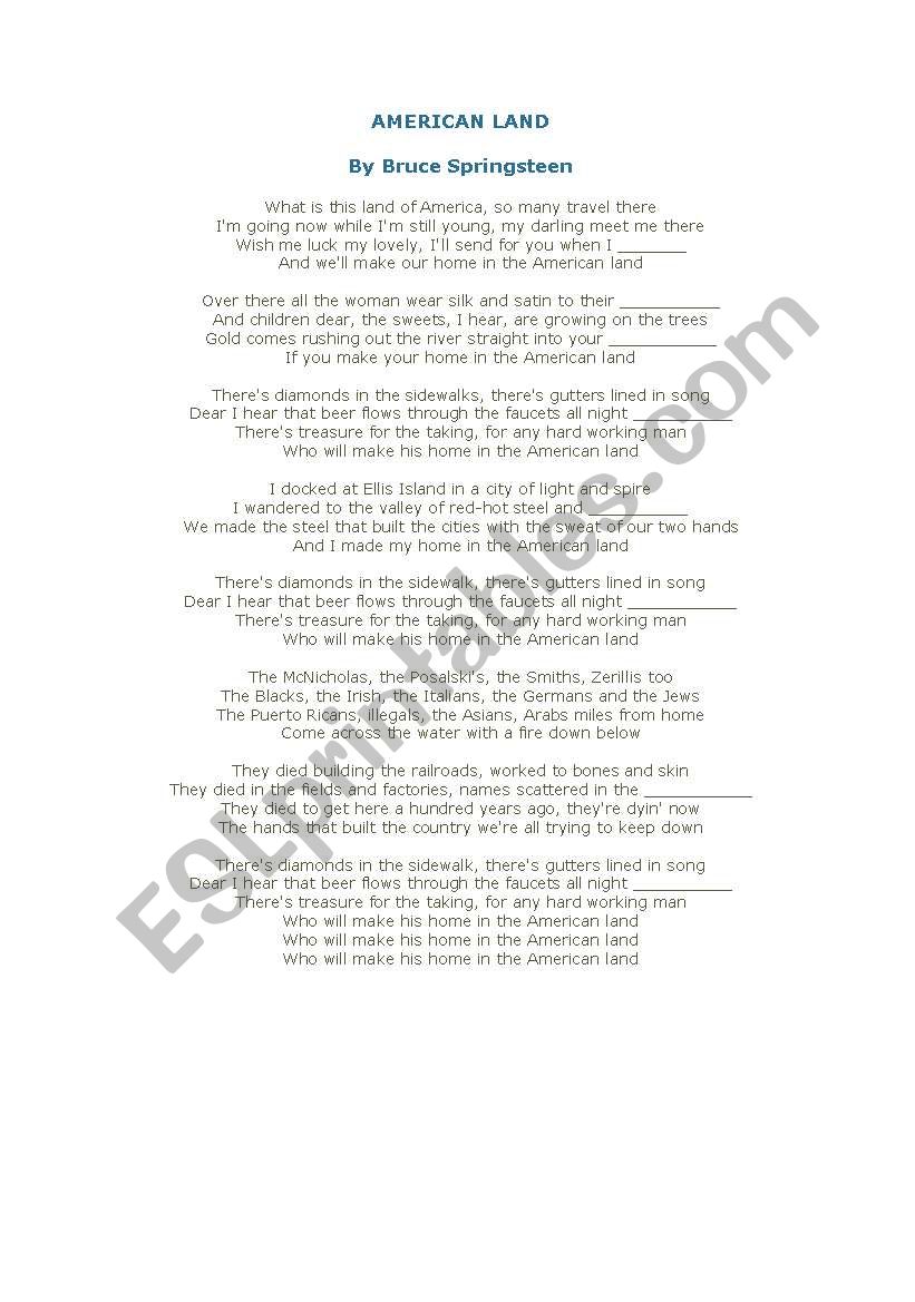 usa 3 worksheet
