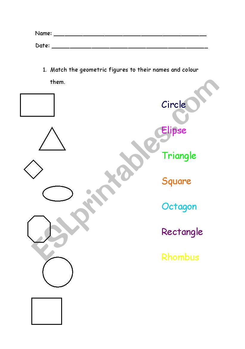 geometric figures worksheet