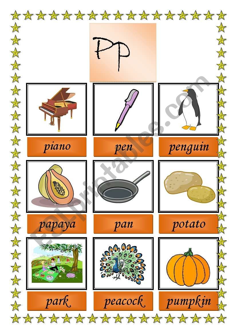 picture dictionary (p2) worksheet