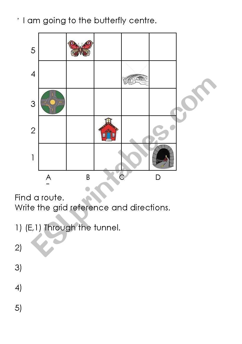 directional language. finding a route.