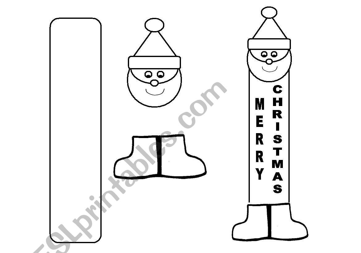 XMAS CARD worksheet