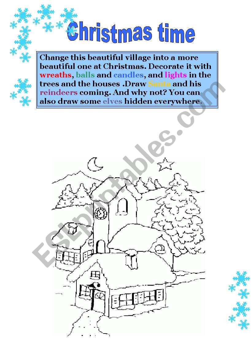 christmas time worksheet