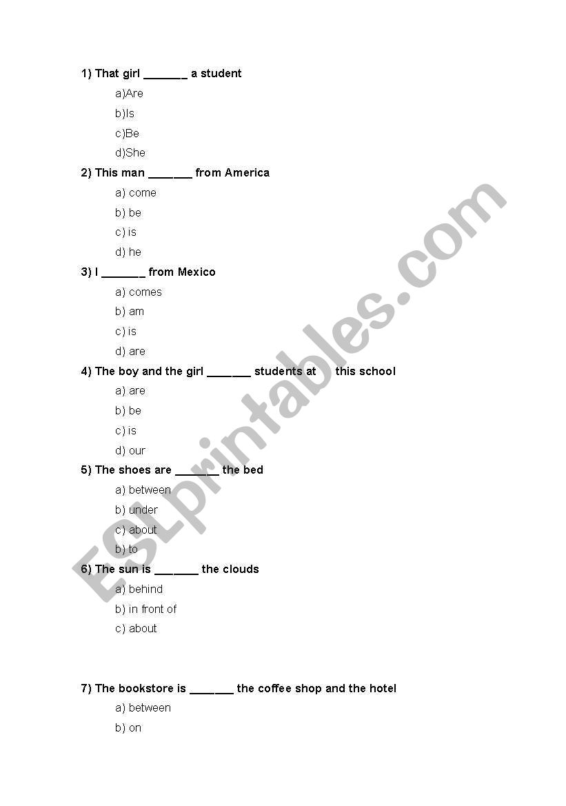 level test worksheet