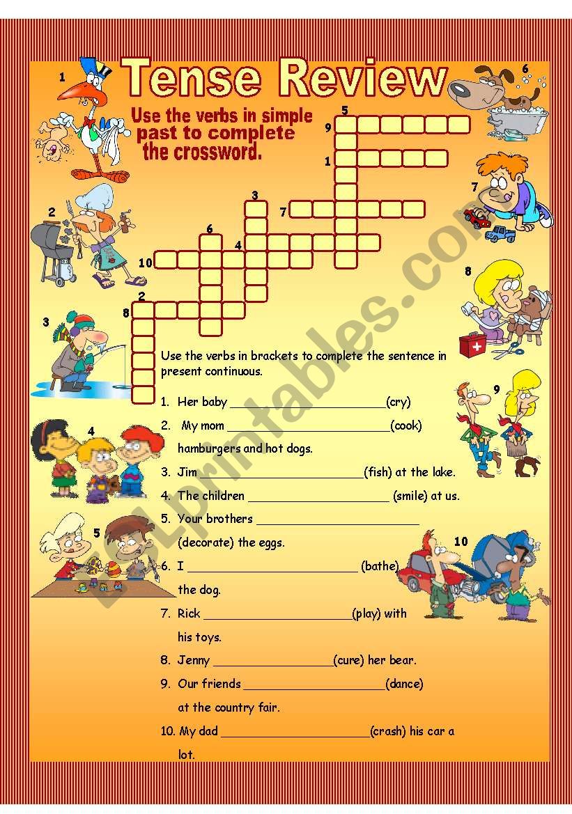 tense-review-esl-worksheet-by-lizsantiago