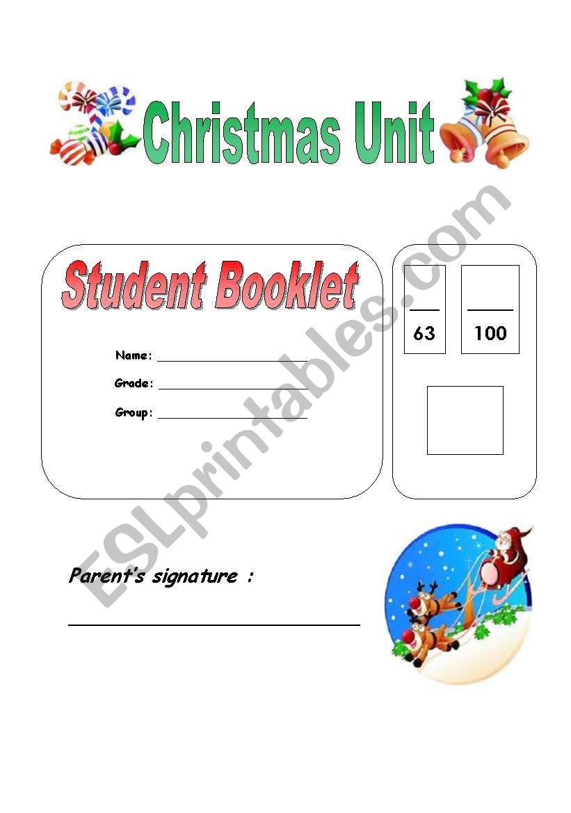 Christmas Unit - Part 1 worksheet