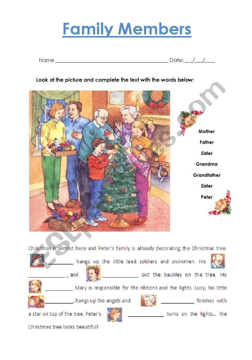 Family worksheet