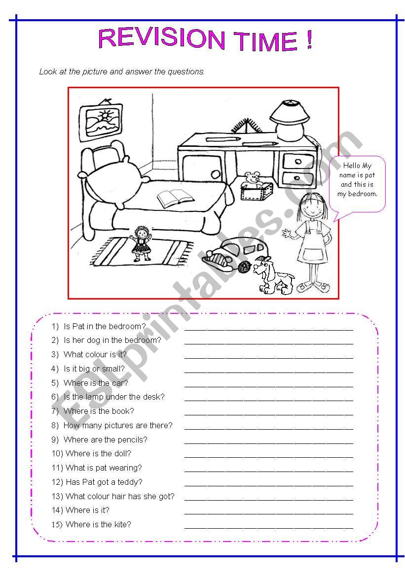 test  kids - EDITABLE worksheet