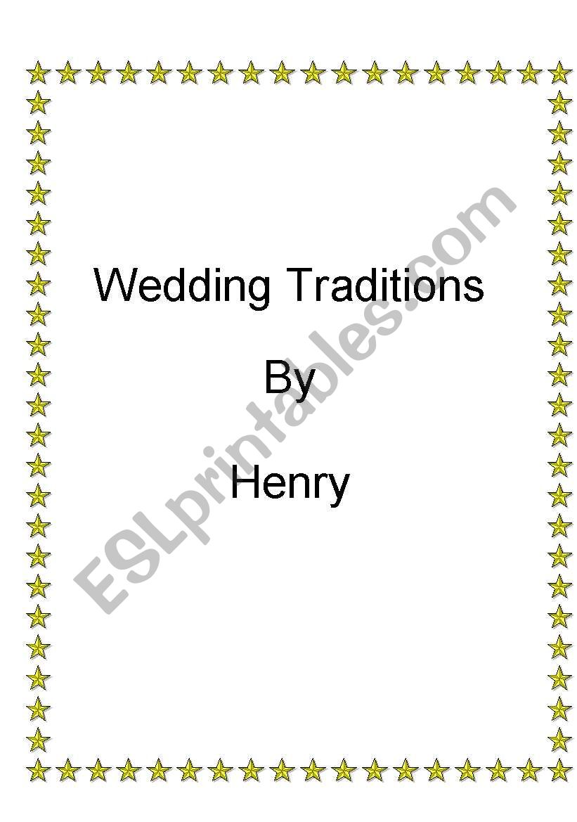 Wedding Traditions worksheet