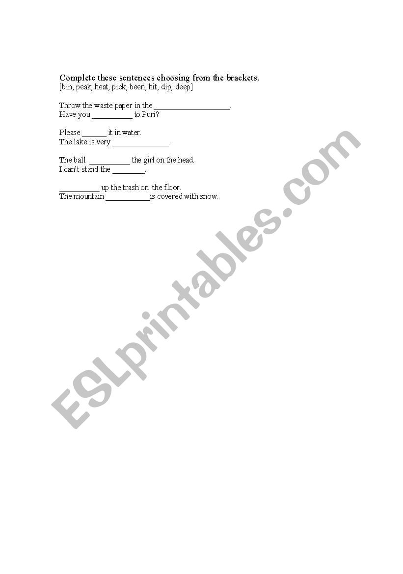 pronunciation worksheet