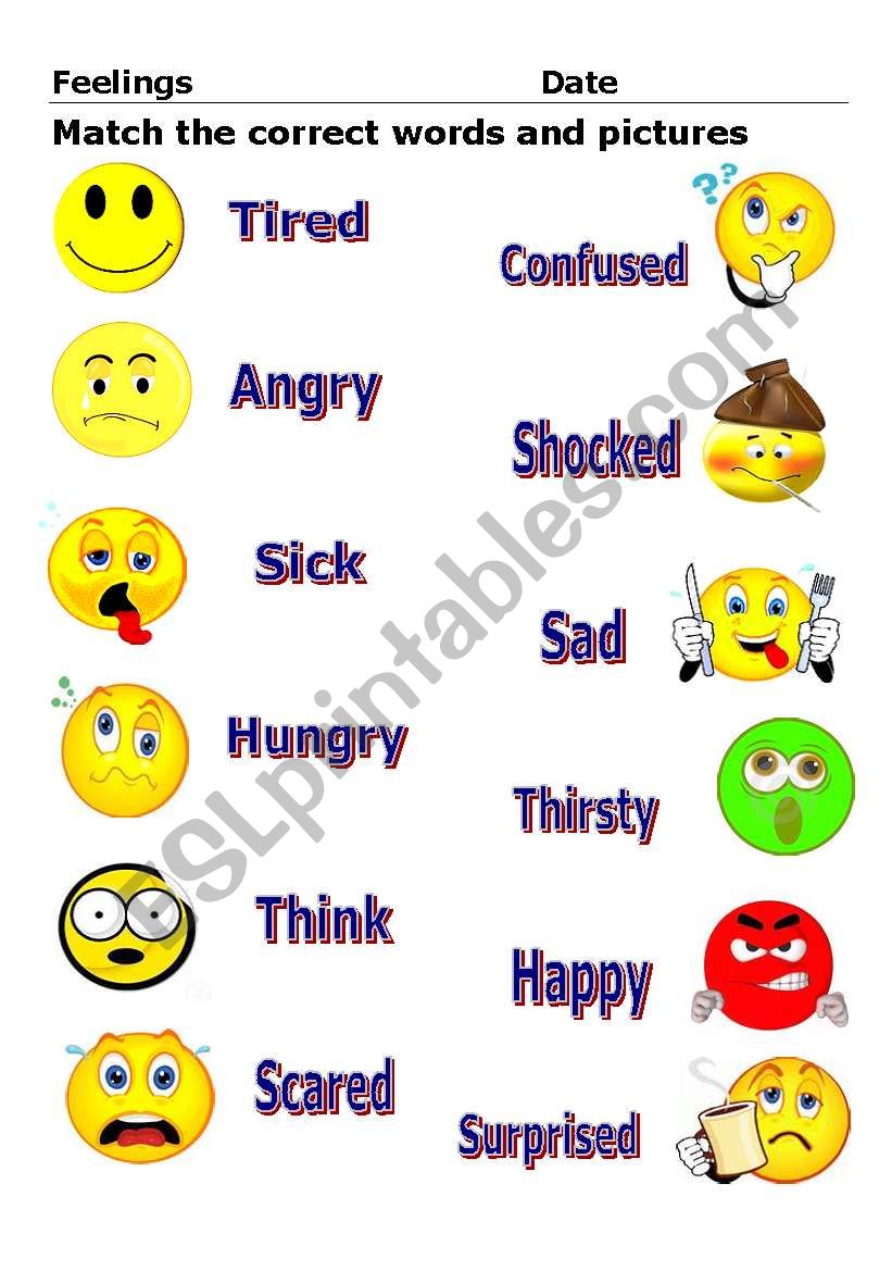 Feelings  worksheet