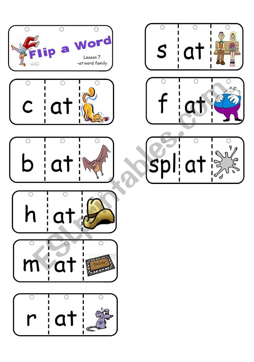 short a flipbook worksheet