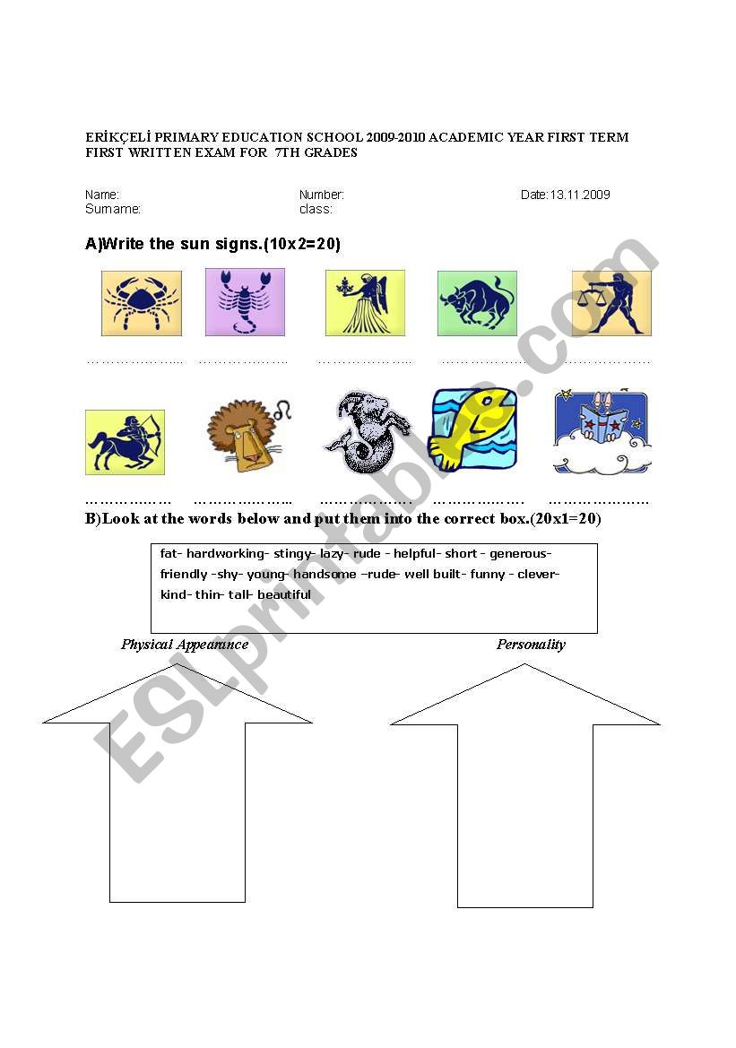 horoscopes-esl-worksheet-by-canan1007