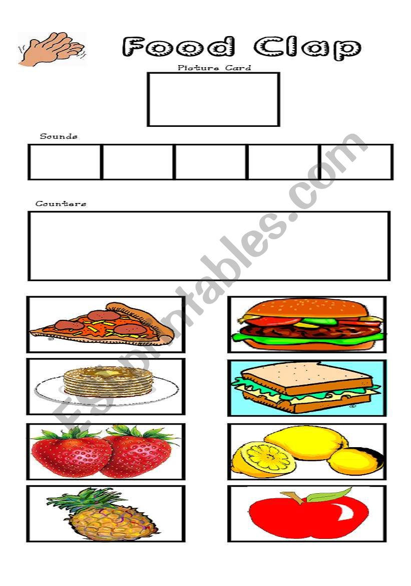 food syllabel worksheet