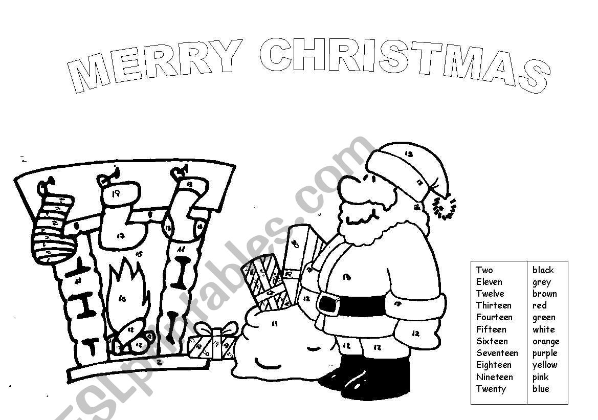 Xmas worksheet