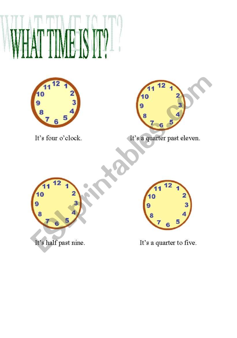 the time worksheet