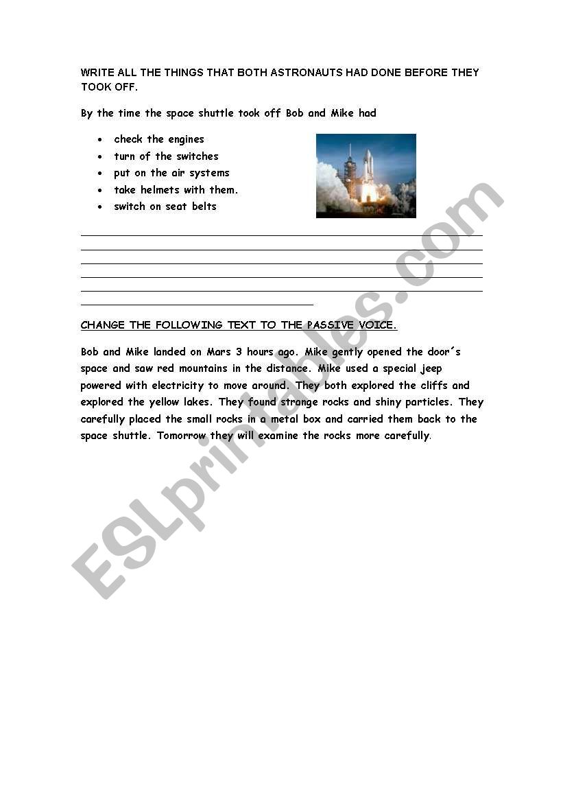 another trip to Mars worksheet