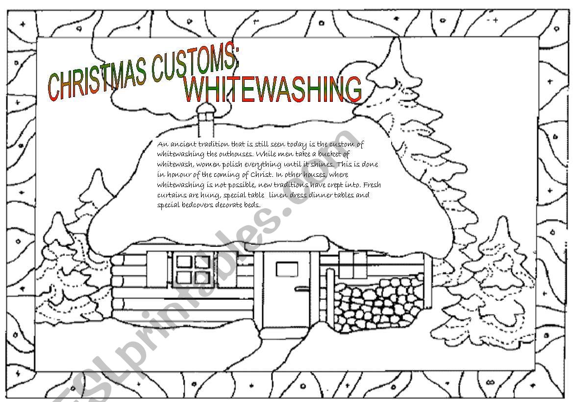 Christmas customs: whitewashing