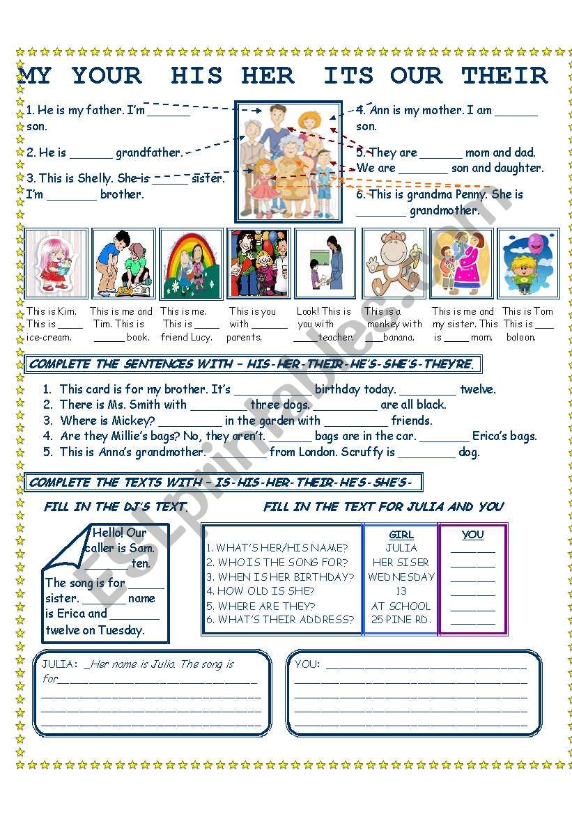 possessive-adjectives-esl-worksheet-by-valedanilova