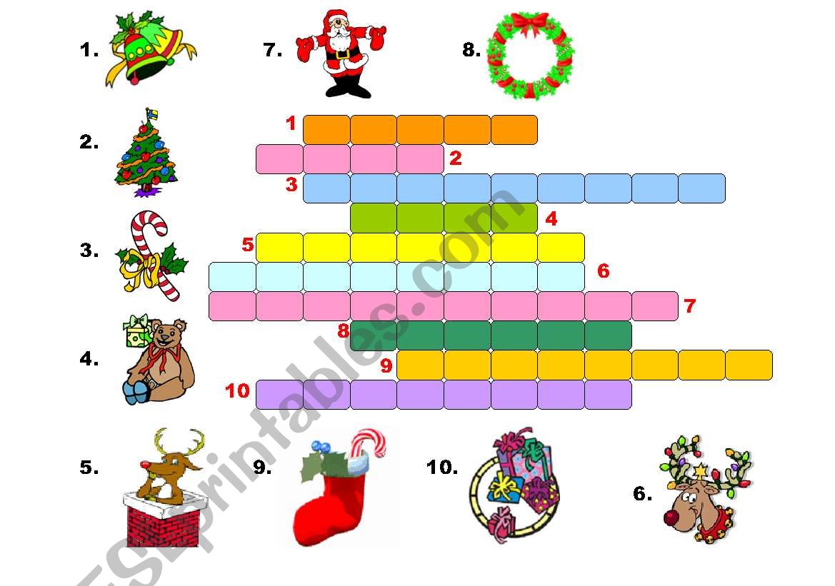 Christmas Crossword  worksheet