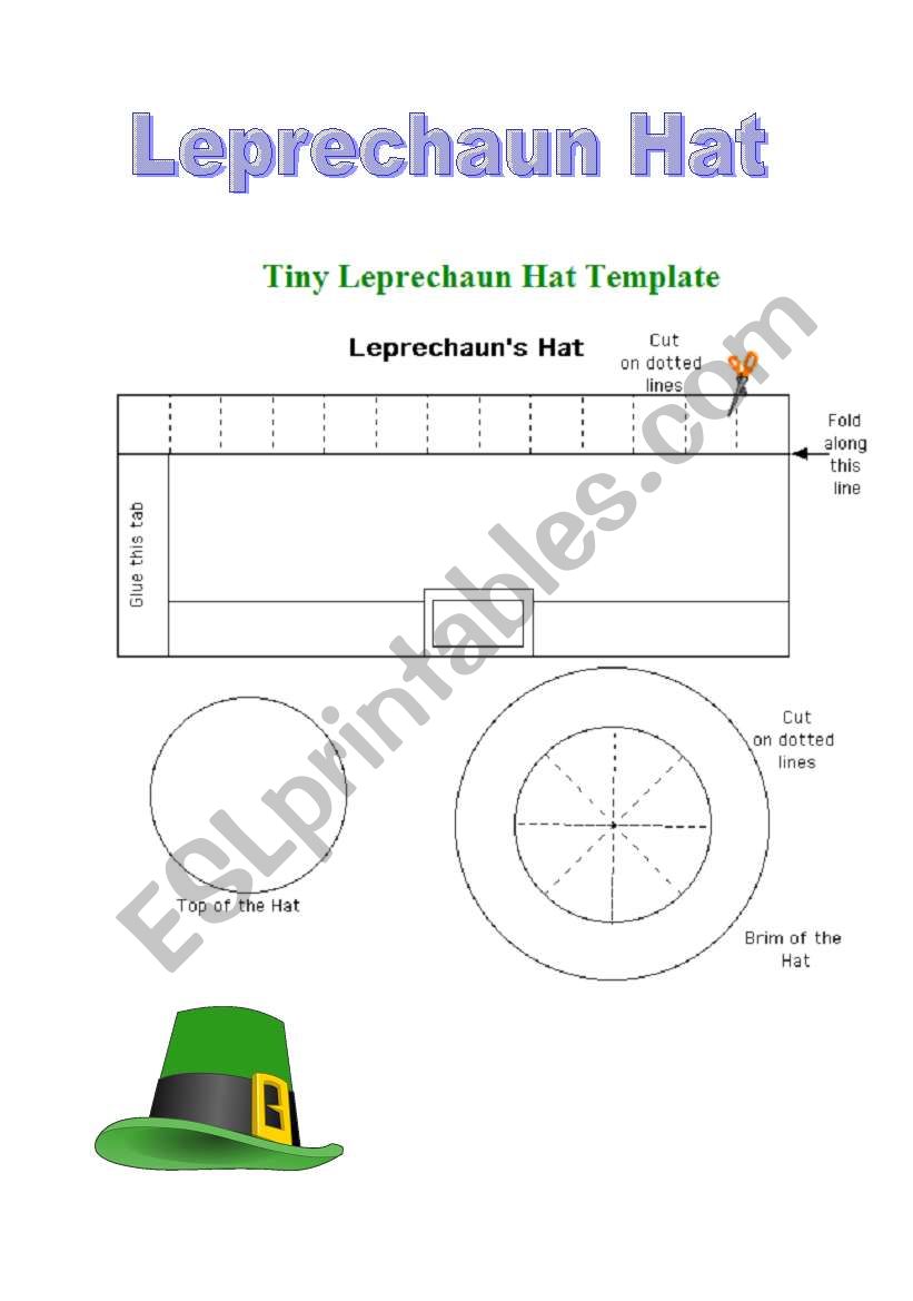 Leprechaun Hat worksheet