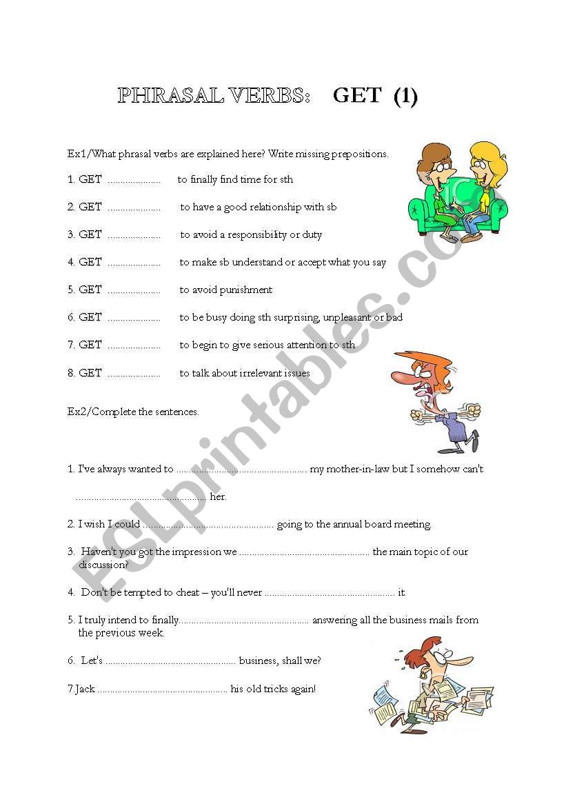 PHRASAL VERBS WITH GET (1 of 3)