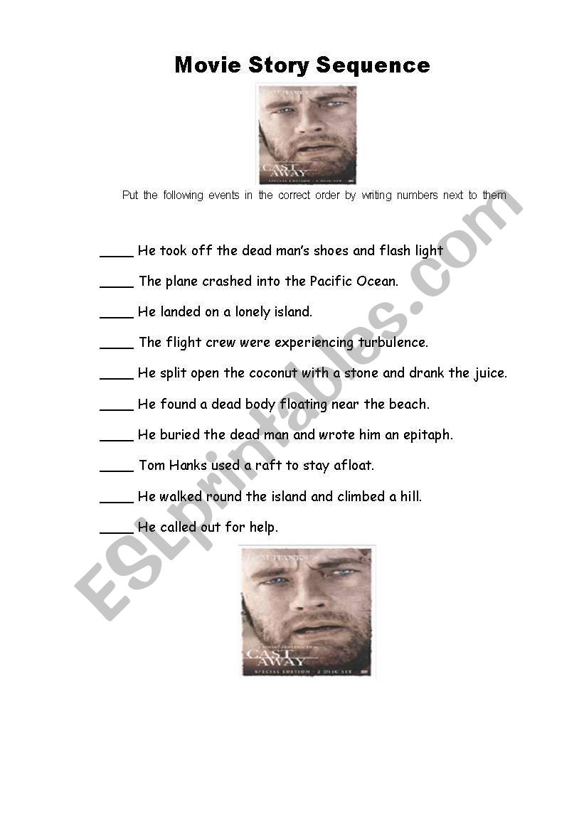 movie story sequence worksheet
