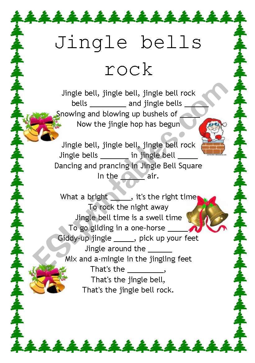 jingle bells rock worksheet
