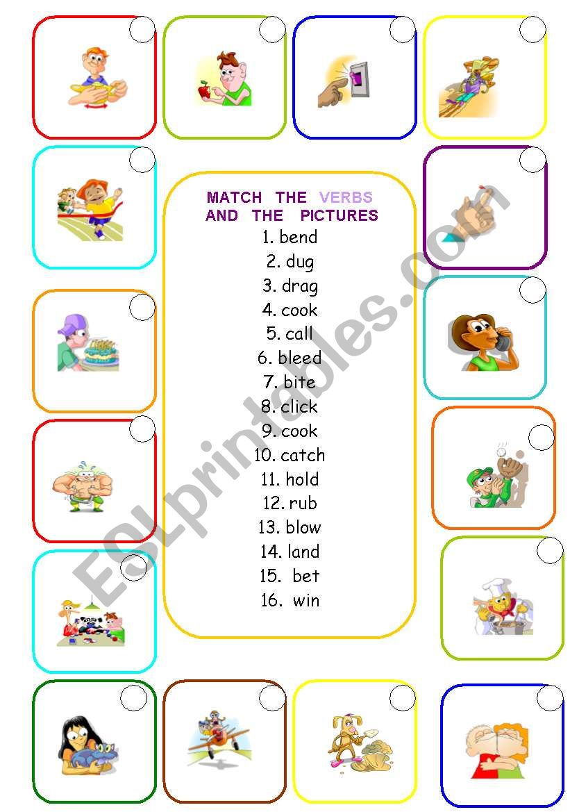 VERBS worksheet