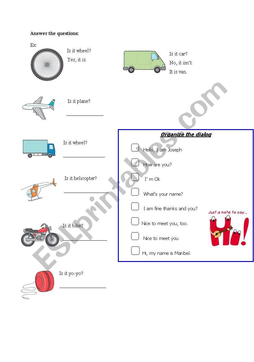 verb to be/ toys worksheet