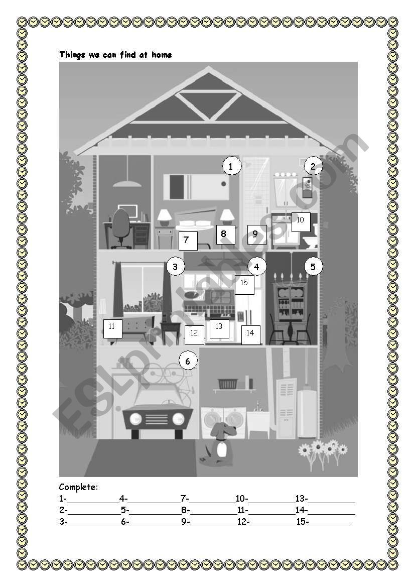 at home worksheet