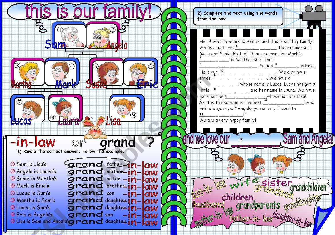 Family 2 ( -in-law) worksheet