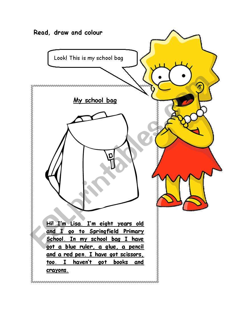 Read and draw worksheet