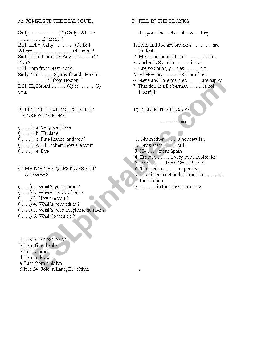 quiz worksheet