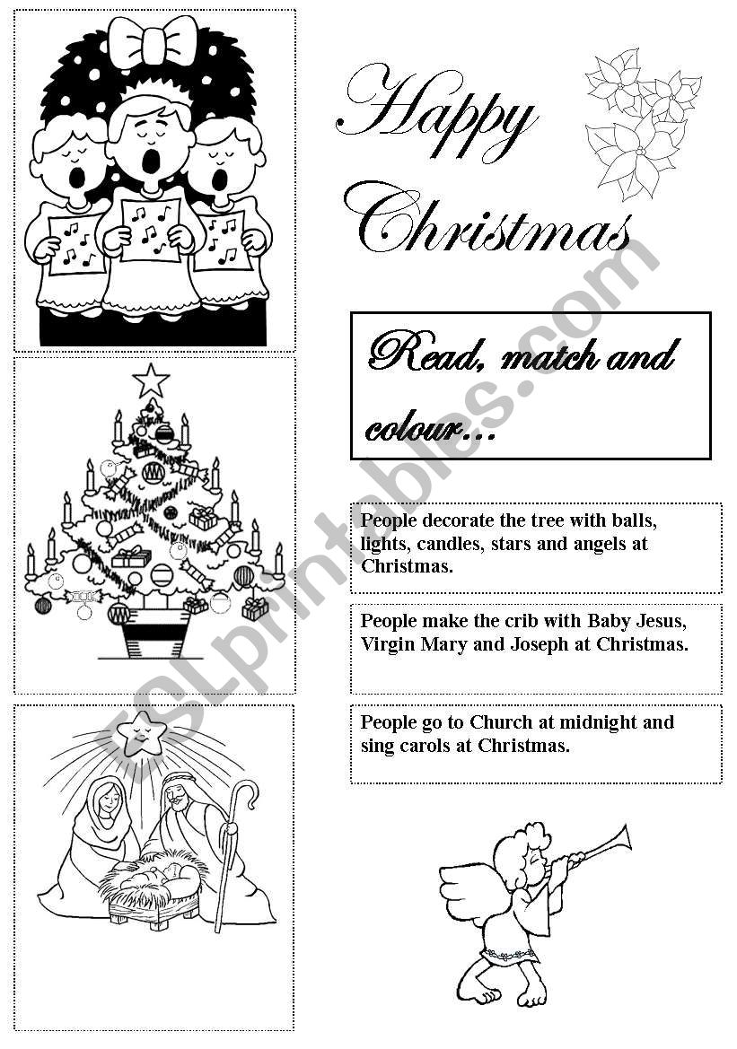 Happy Christmas worksheet
