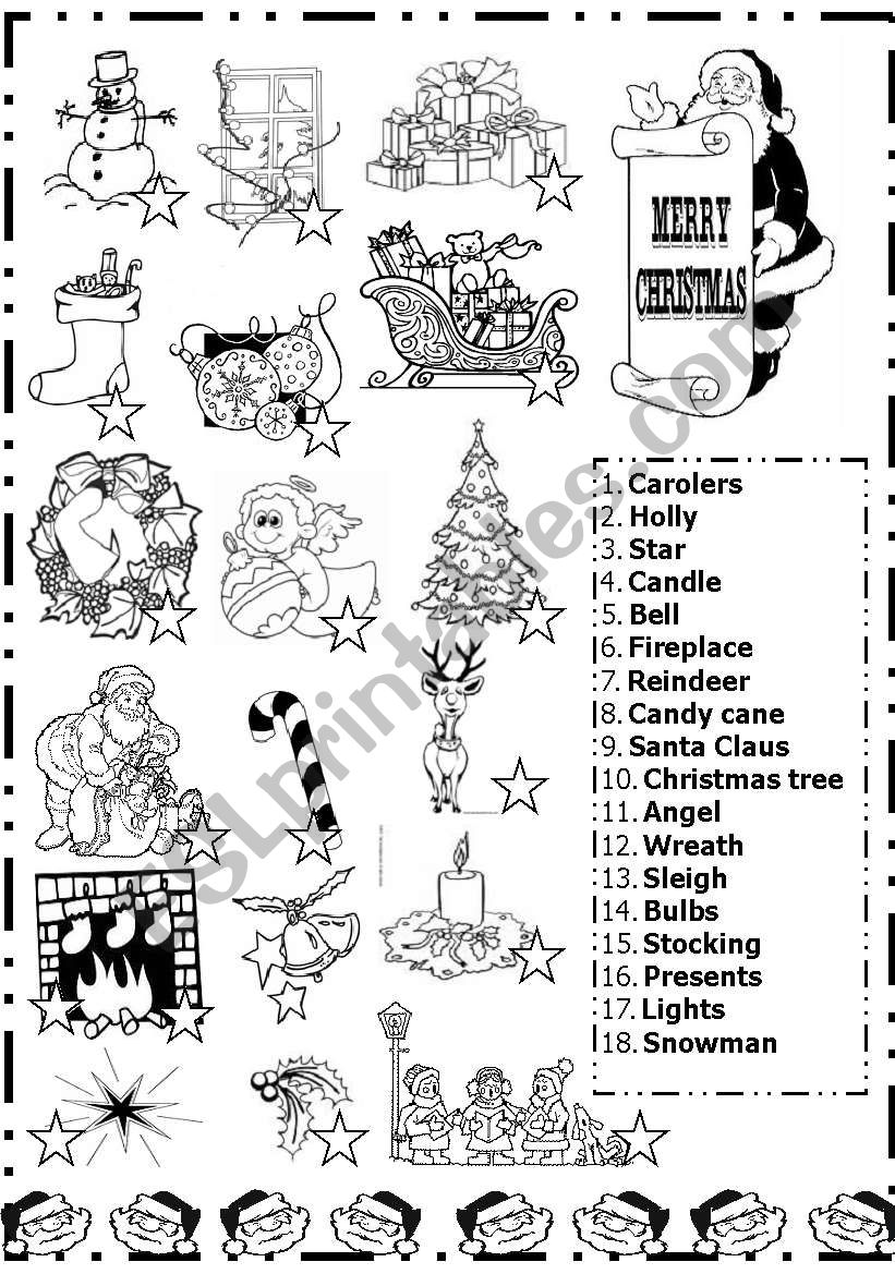 Christmas worksheet