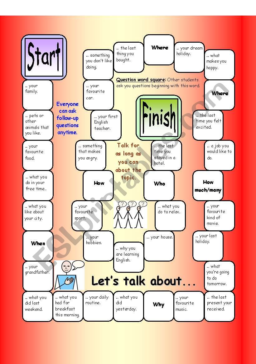 Board Game - Lets Talk About (Easy)