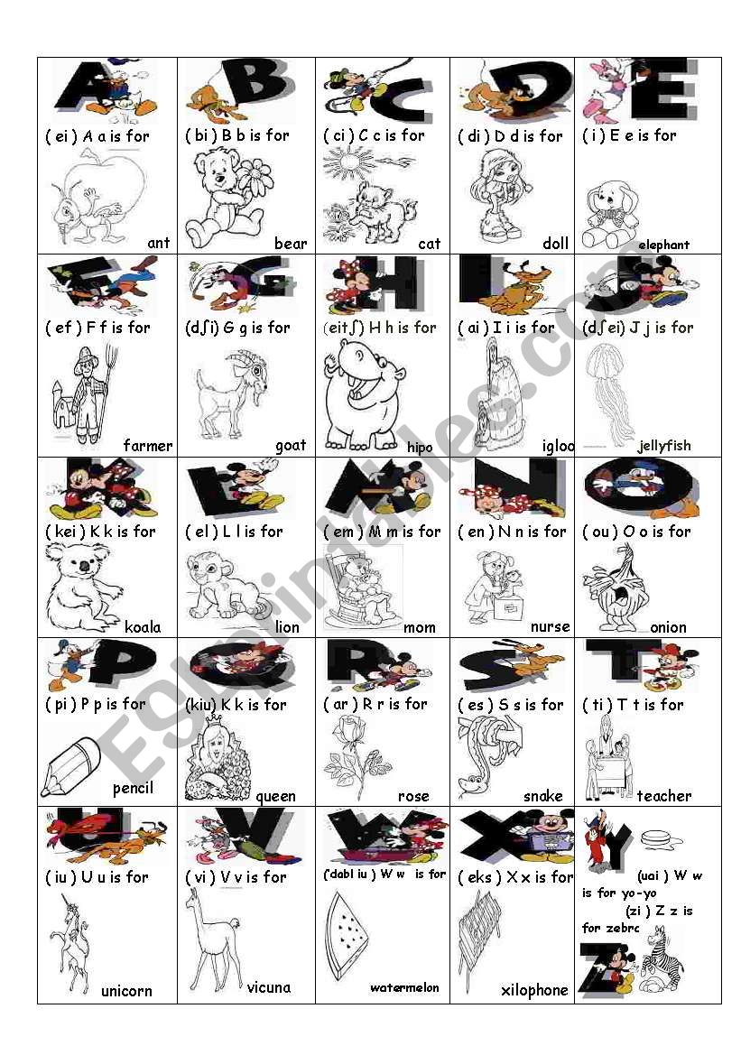 Funny Alphabet worksheet