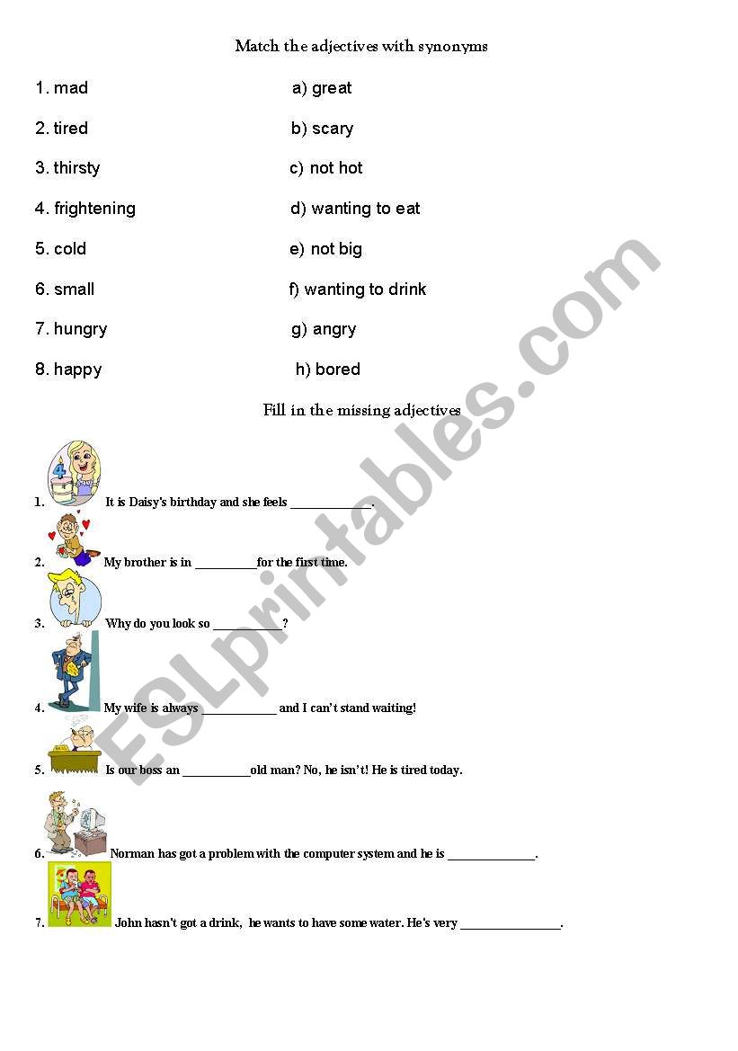 Feelings worksheet