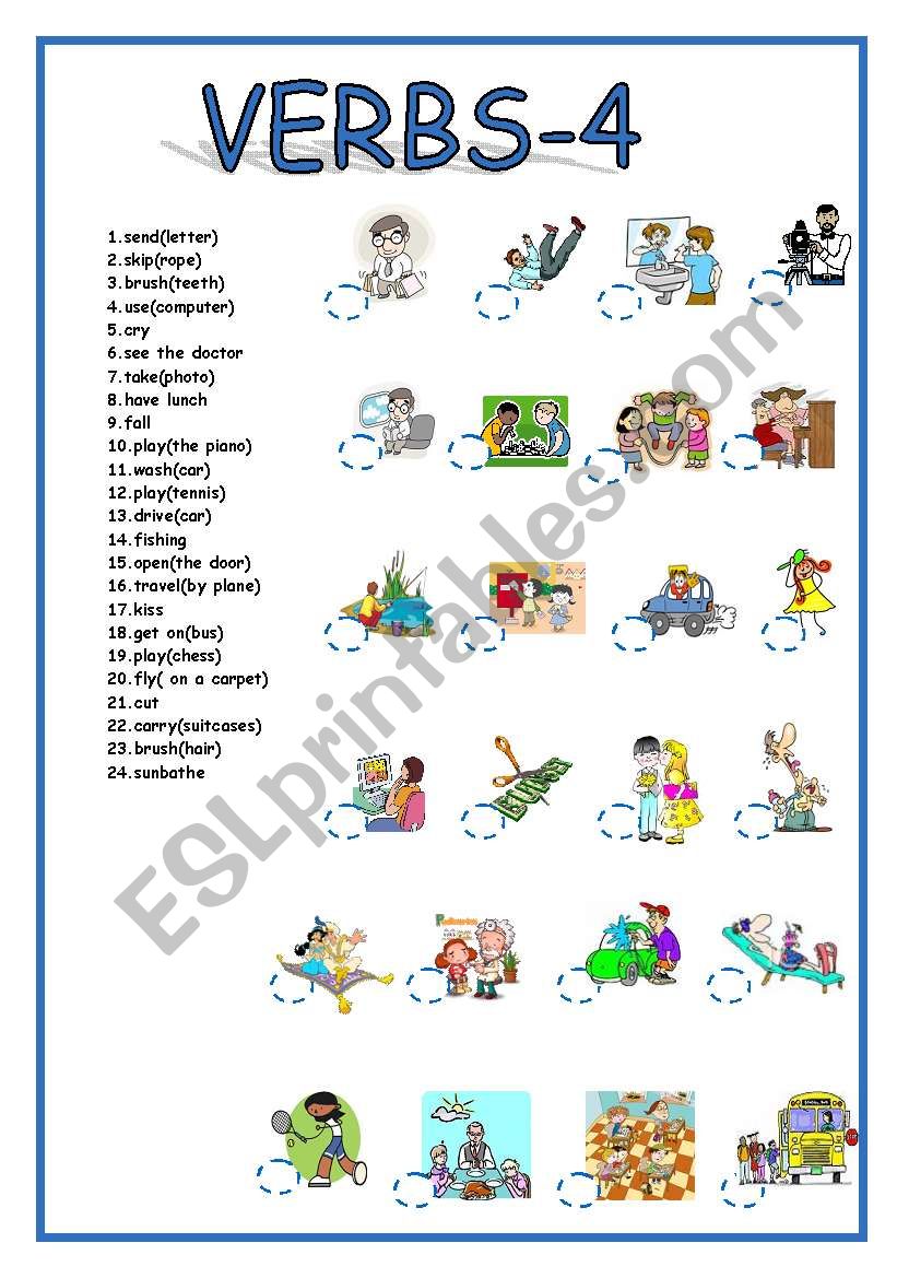 VERBS-4 worksheet