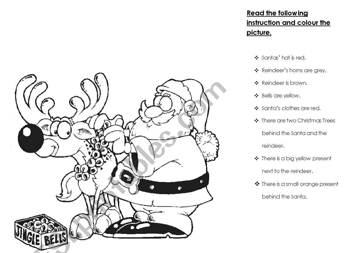 Christmas time worksheet