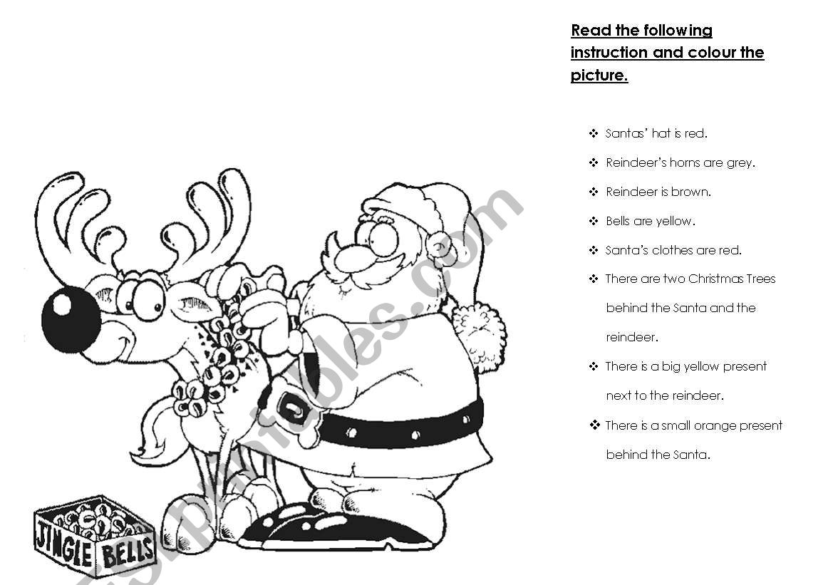 Christmas time worksheet