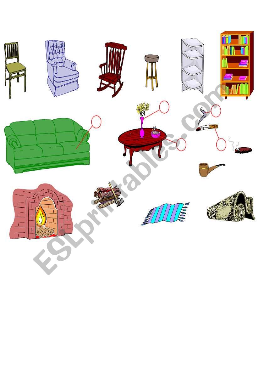 Living Room worksheet