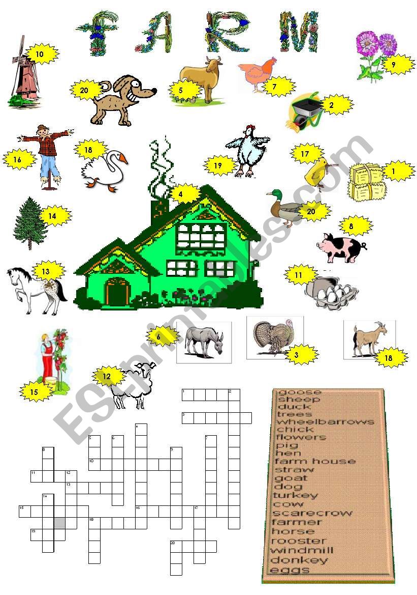 FARM ANIMALS worksheet