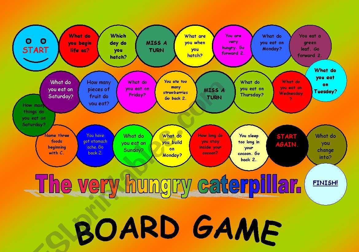 The very hungry caterpillar board game